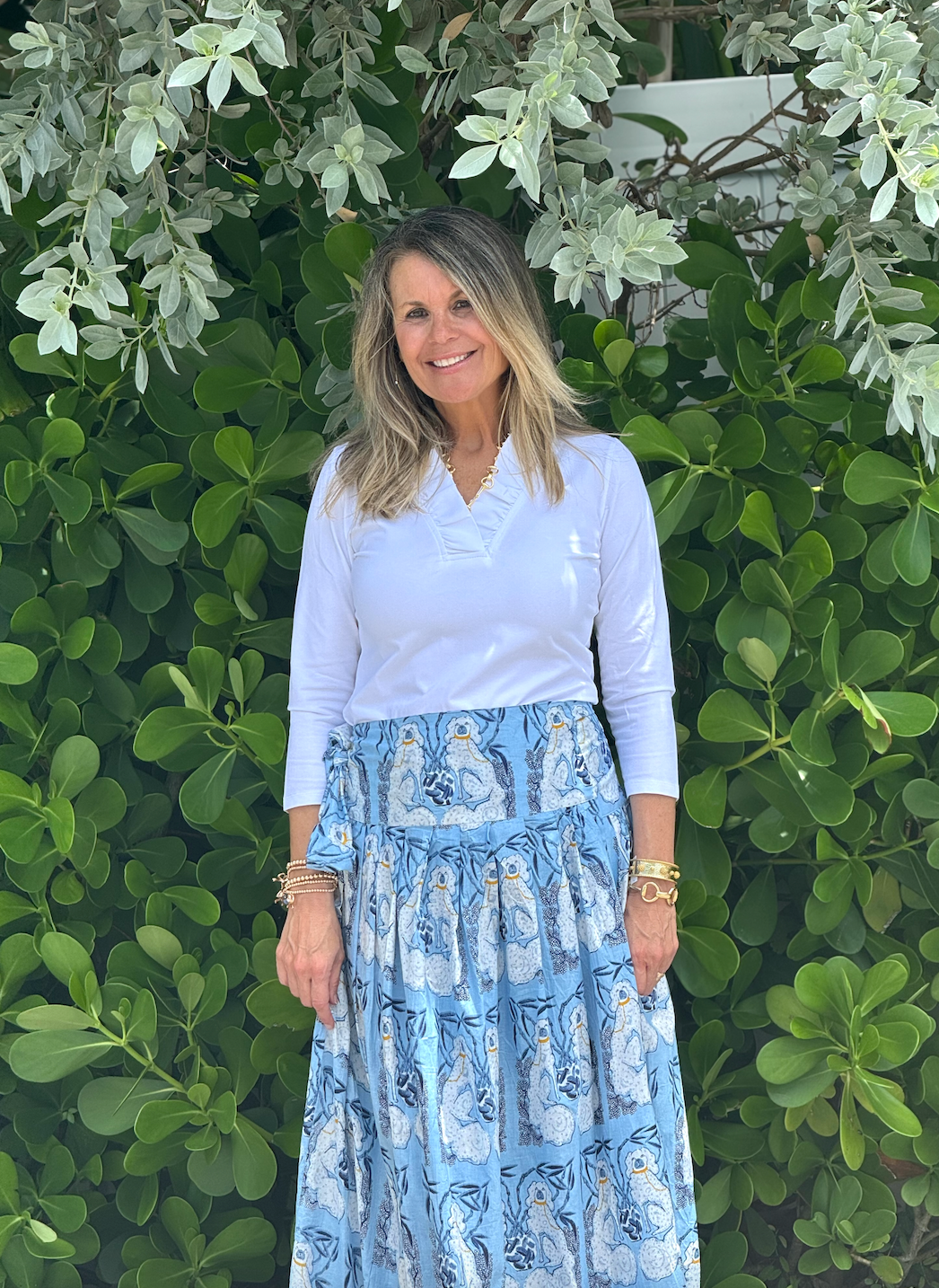 Long Party Skirt | Staffy | Light Blue image 0