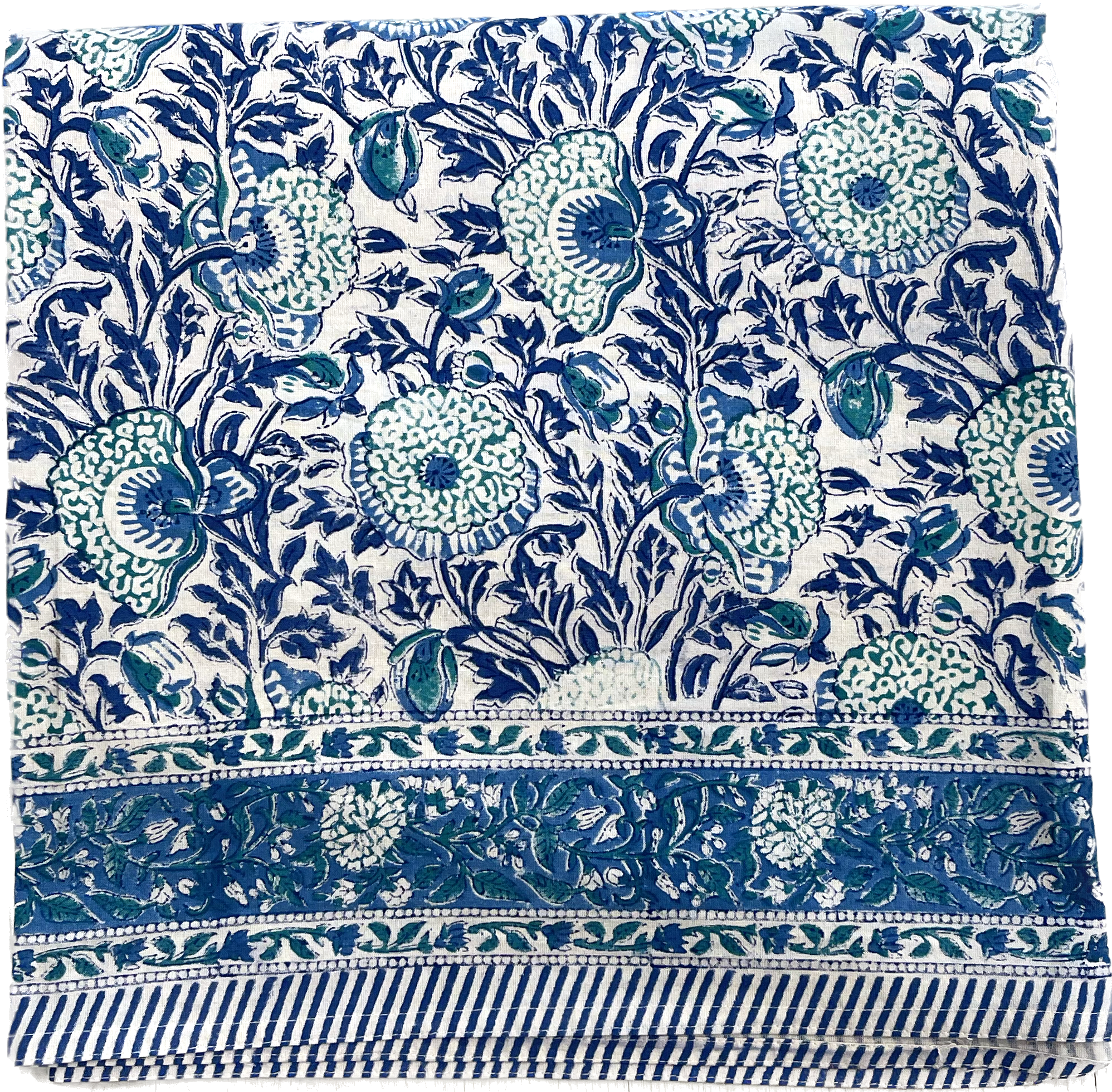 Tablecloth | Lady Slipper | Blue/Aqua | Assorted Sizes image 0