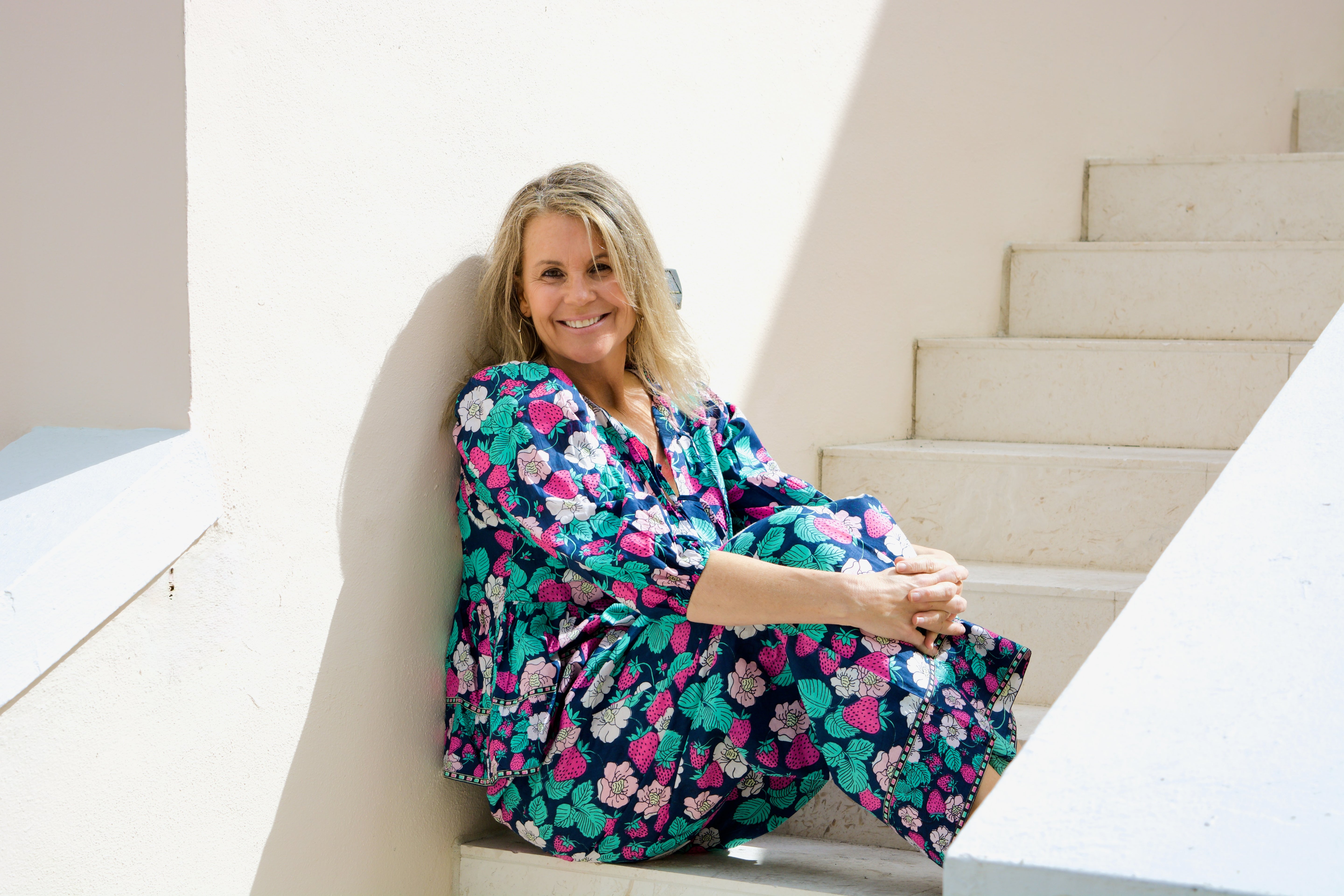 Ruffle Tie Top | Strawberries | Mixed image 1