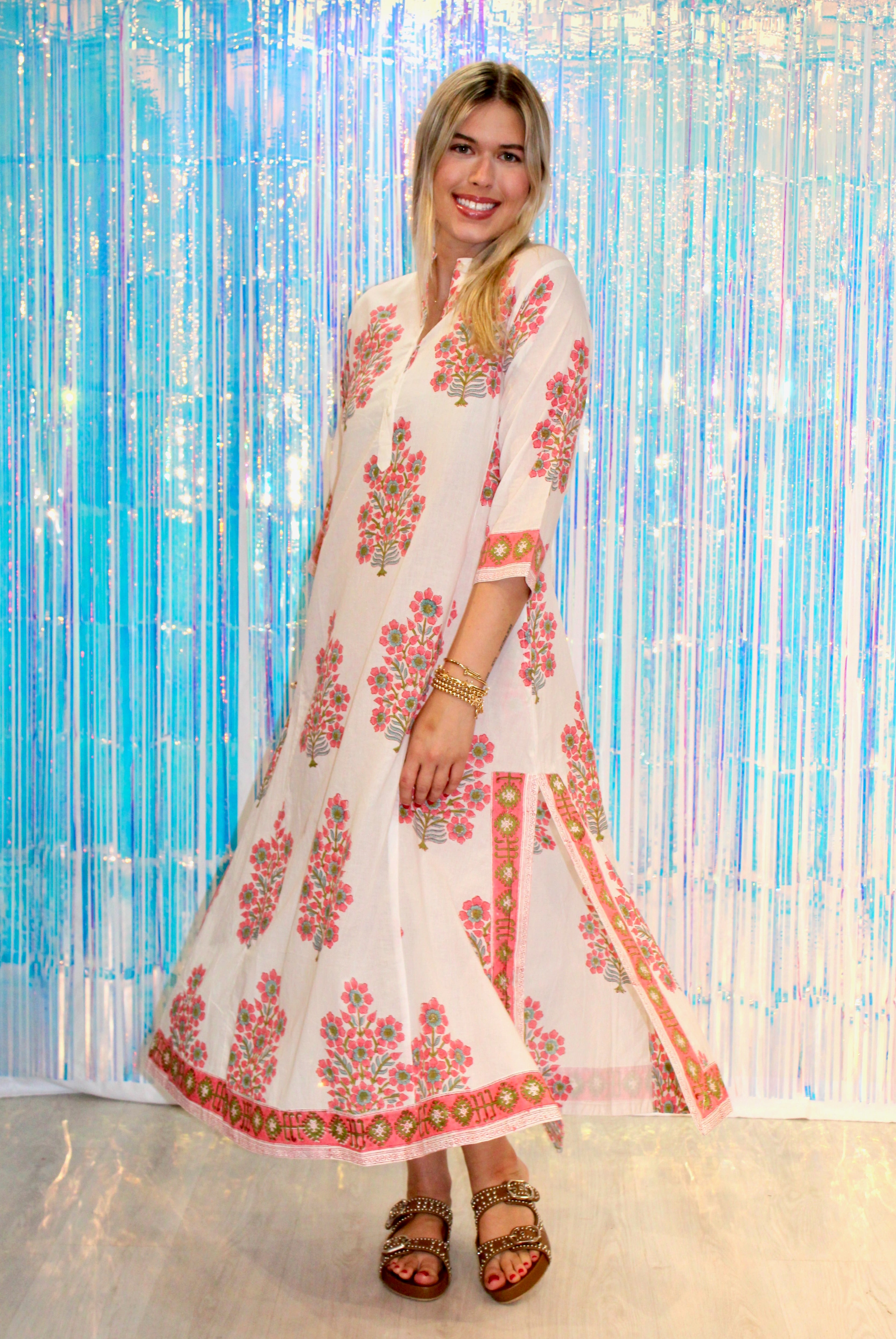 Classic Kurta | Floral Tree | Pink image 2