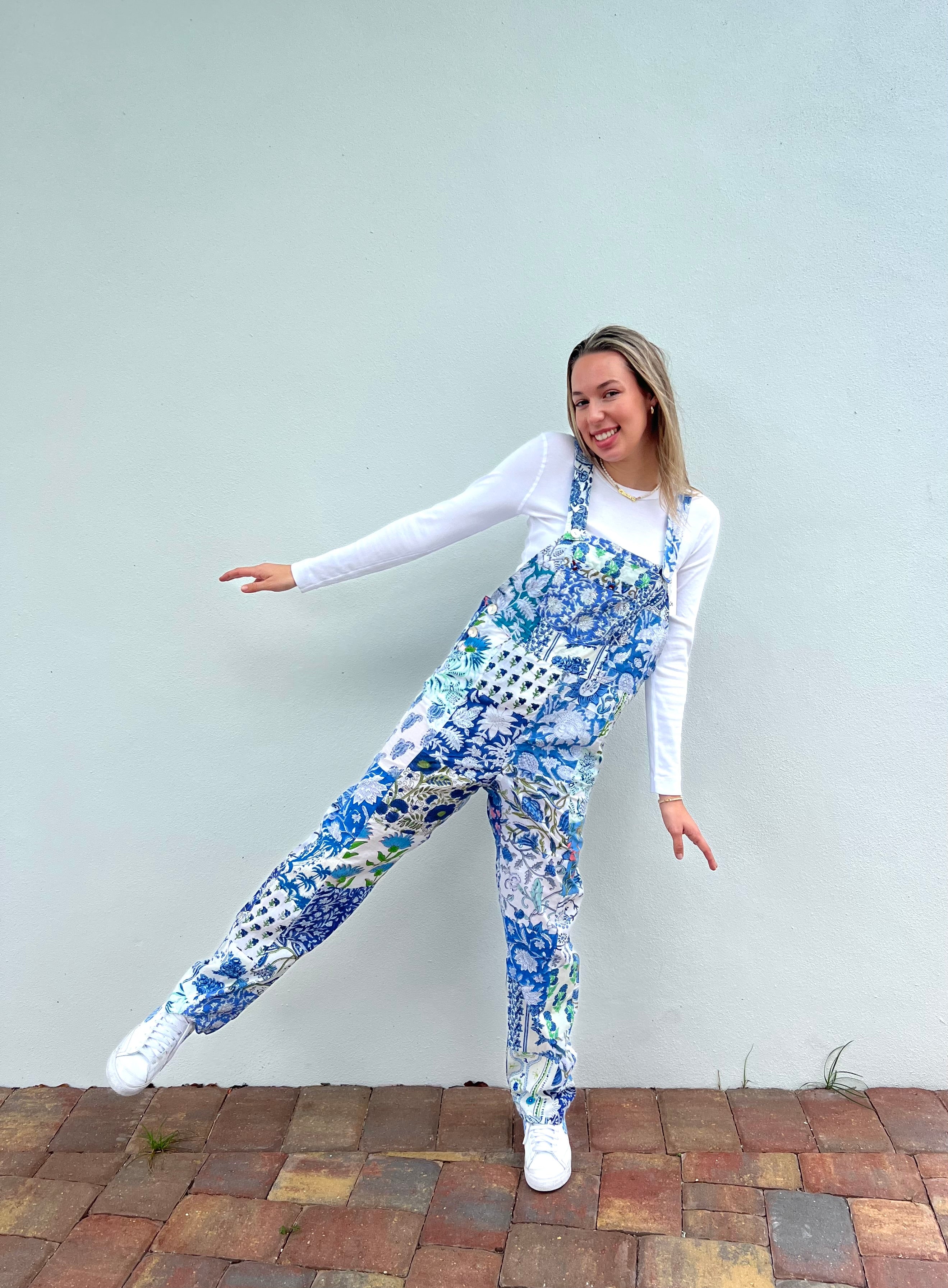 Overalls | Patchwork | Blue image 1