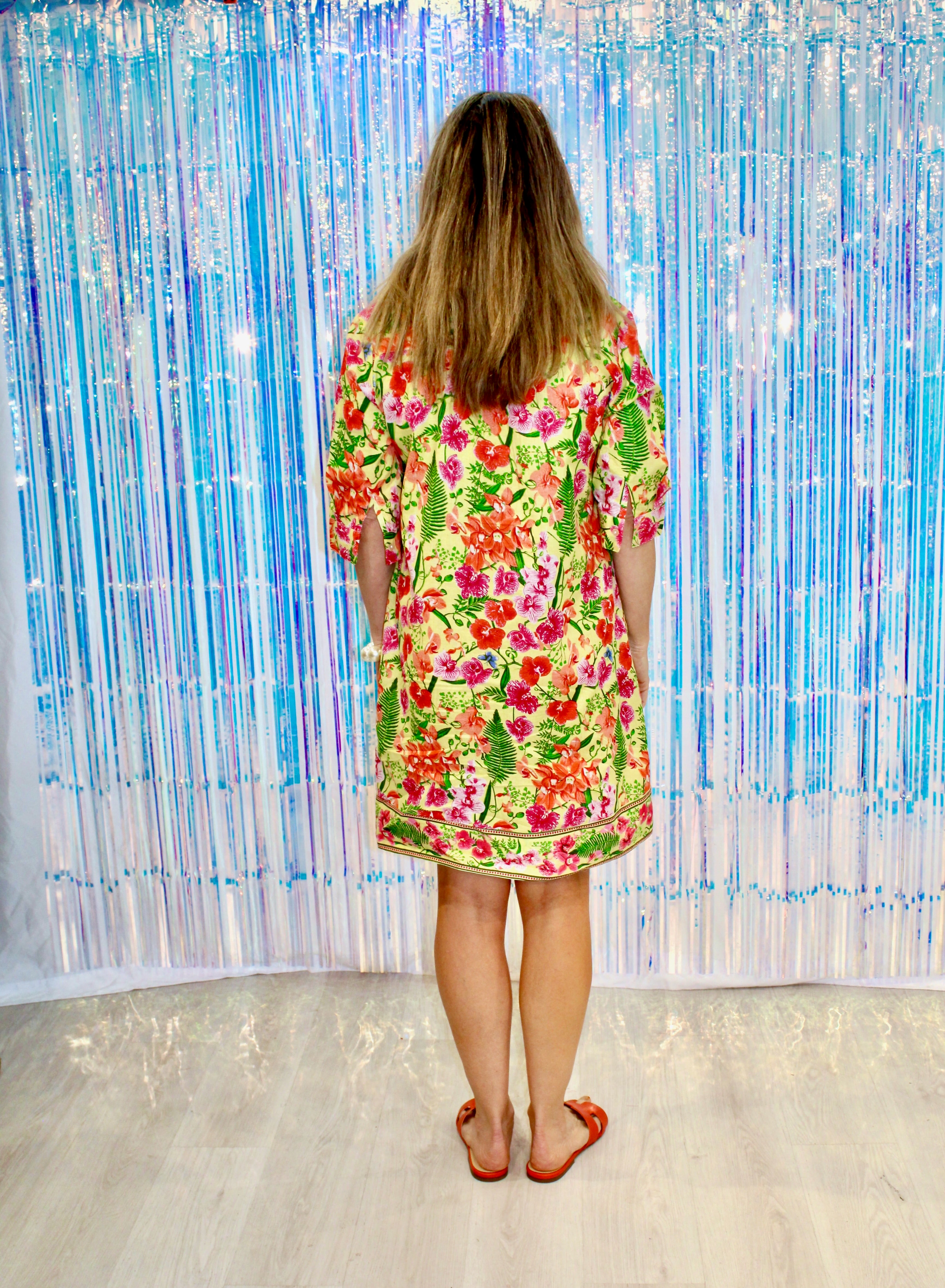 Delray Dress | Orchid | Yellow image 1