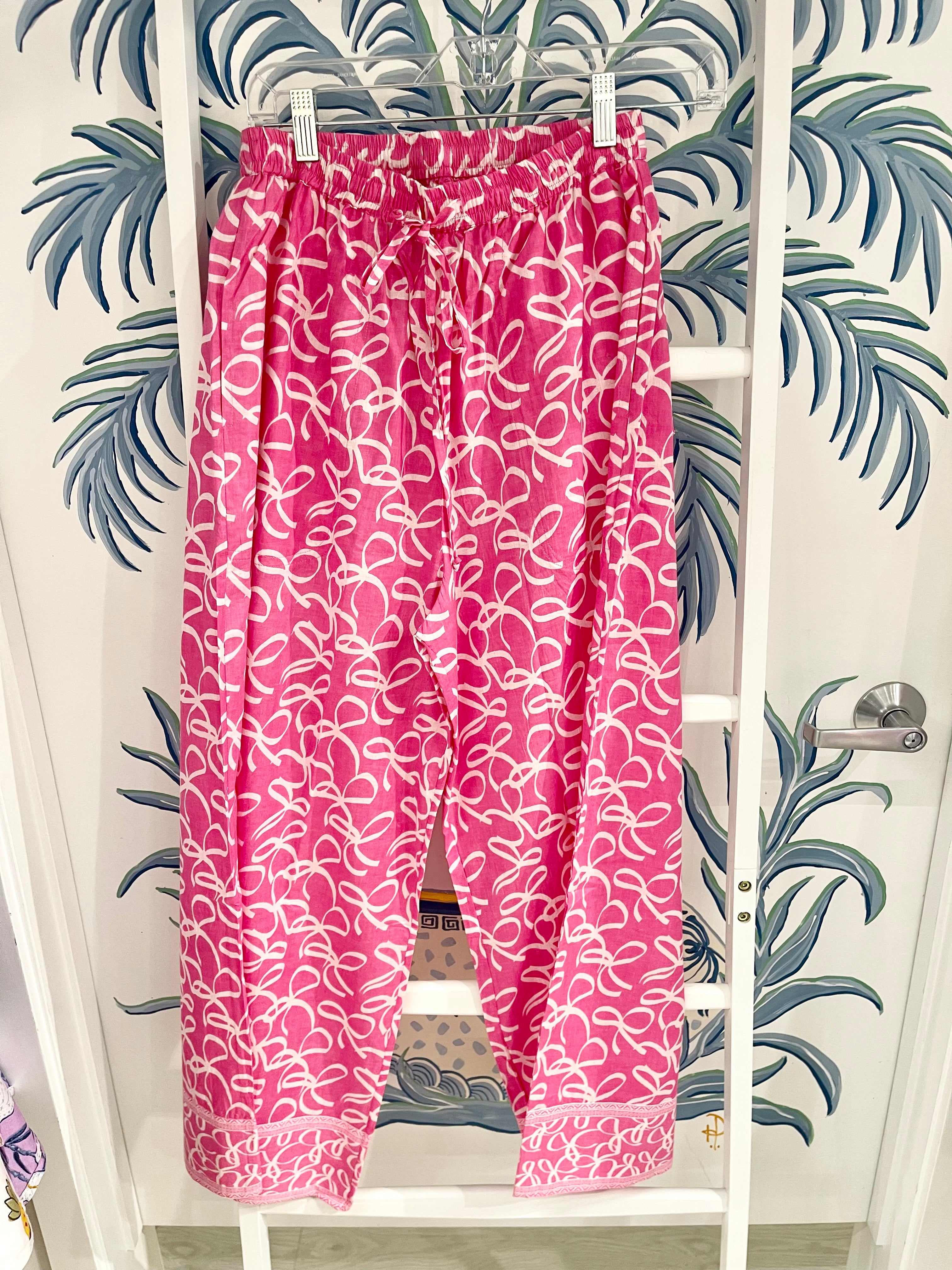 Delray Pant | Ribbons | Pink image 0