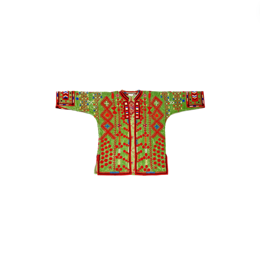 Embroidered Duster | Green image 0