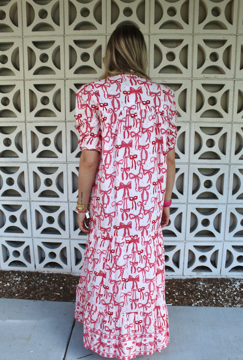 Evie Dress | Bows | Pink  image 2
