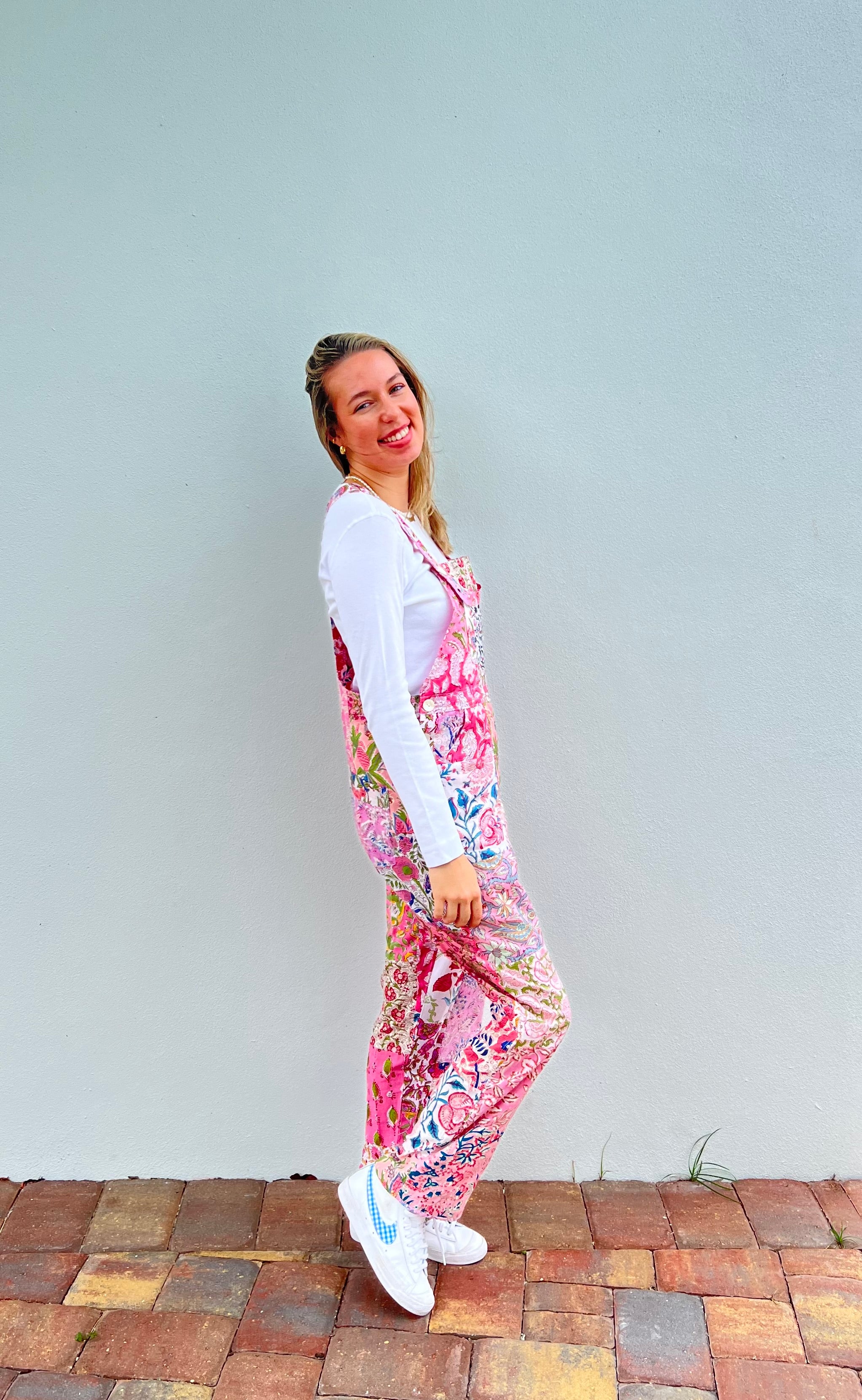 Overalls | Patchwork | Pink image 2