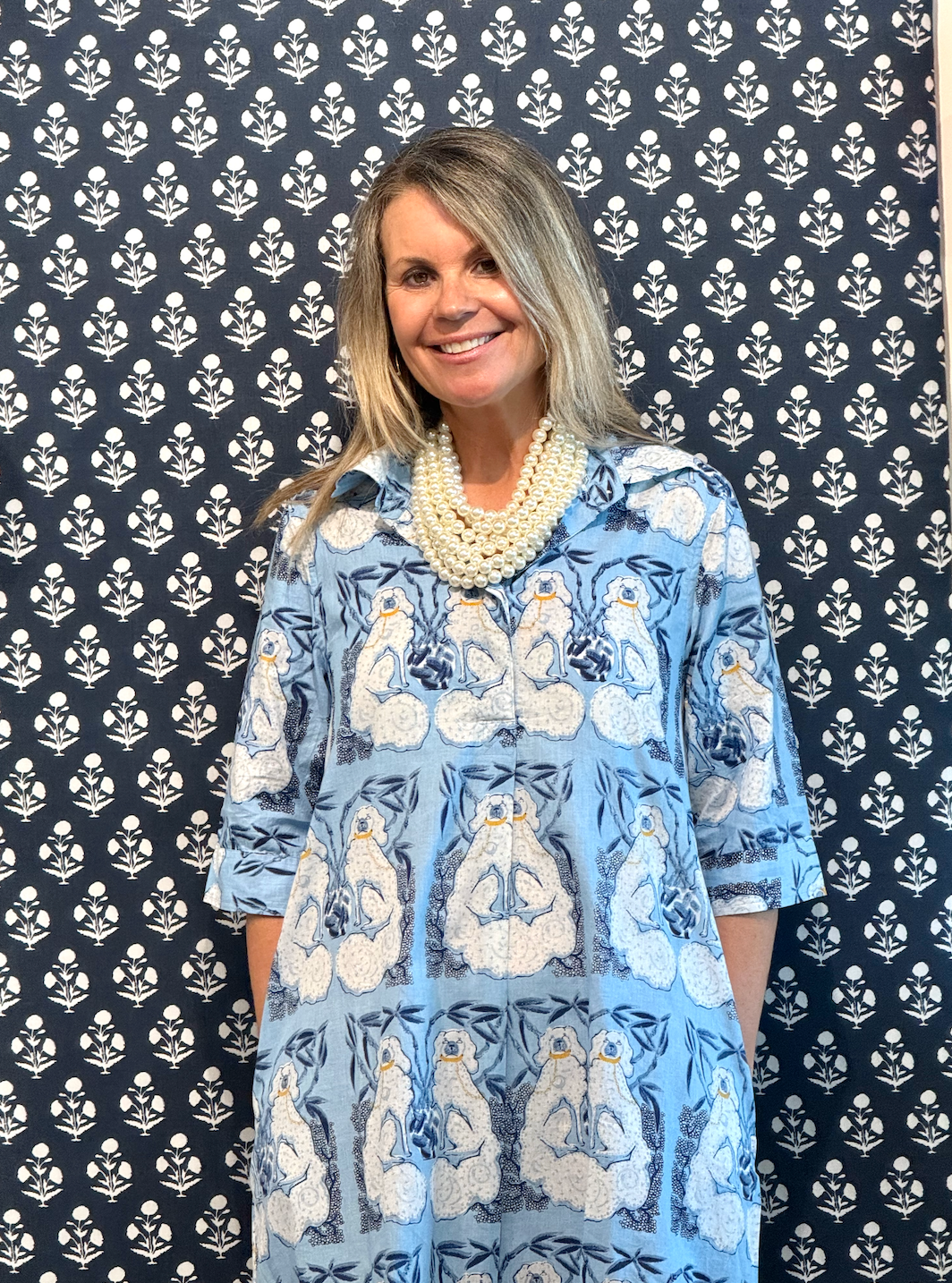 Delray Dress | Staffy | Light Blue image 0