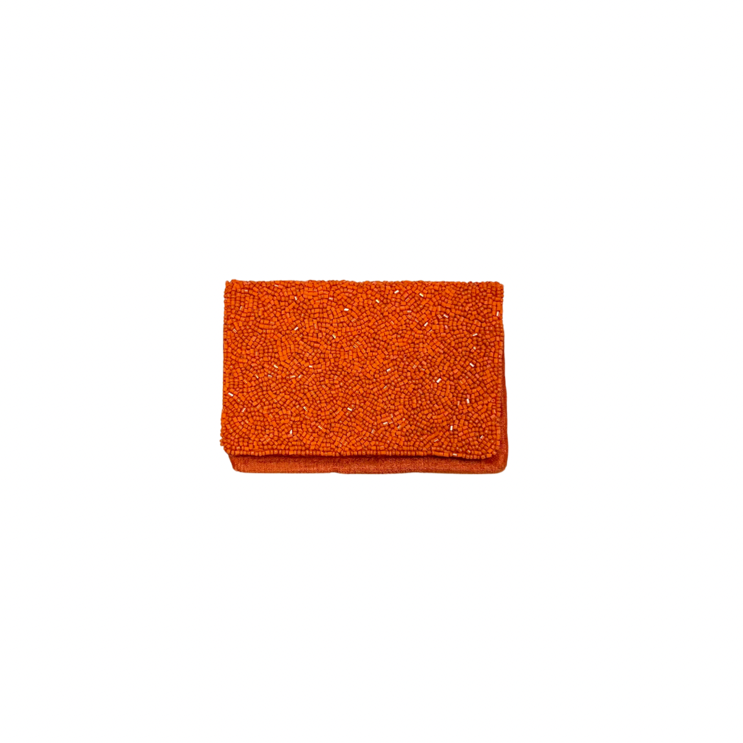 Beaded F**K Card Holder | Assorted Sizes | Orange/Blue image 2