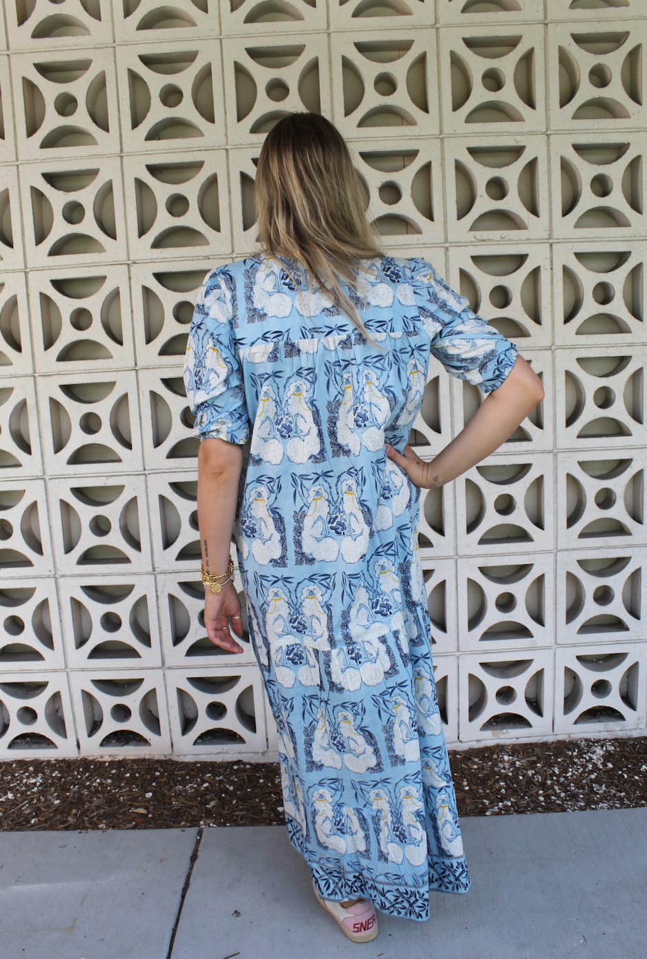 Evie Dress | Staffy | Light Blue image 3