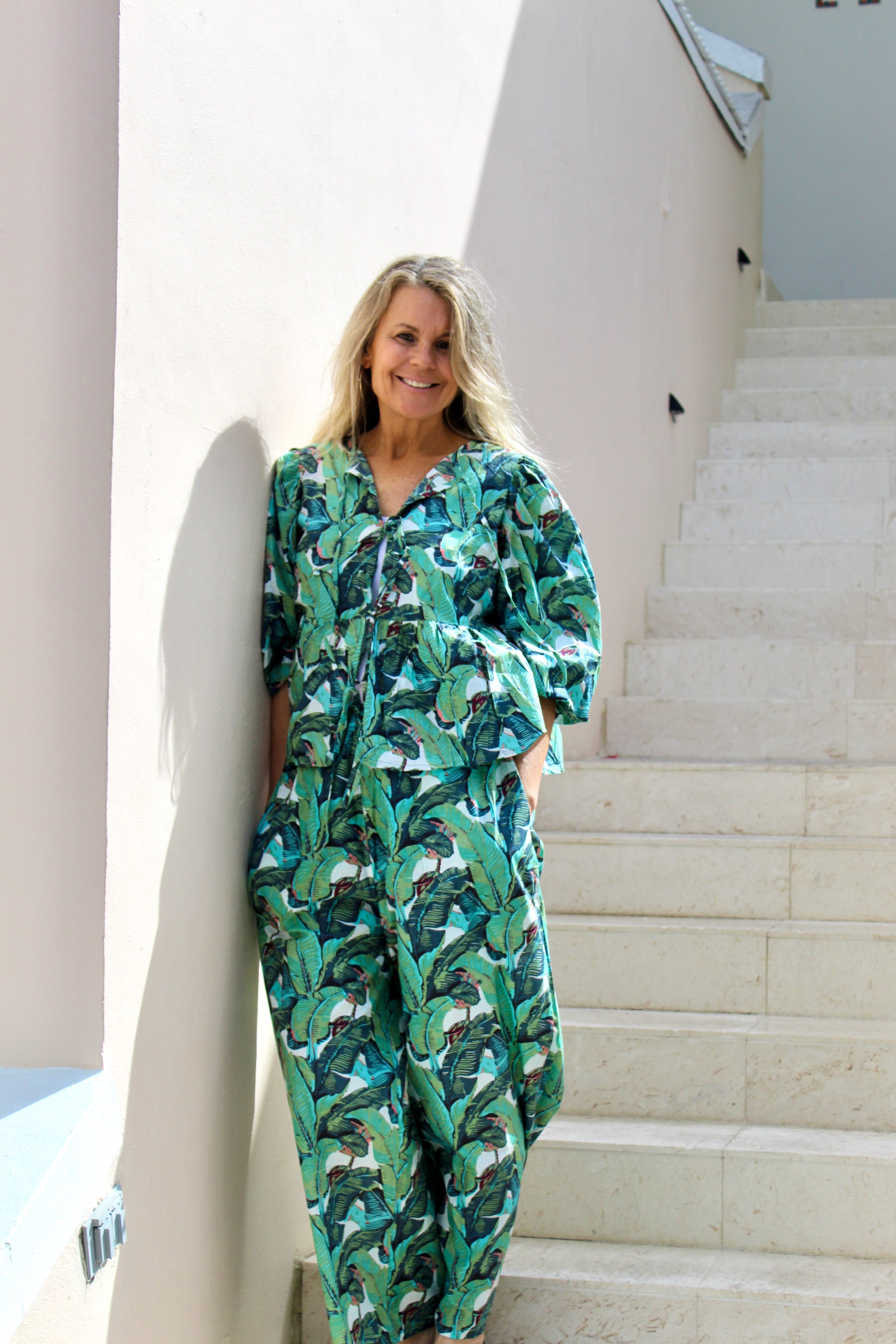 Delray Pant | Palm | Green image 1
