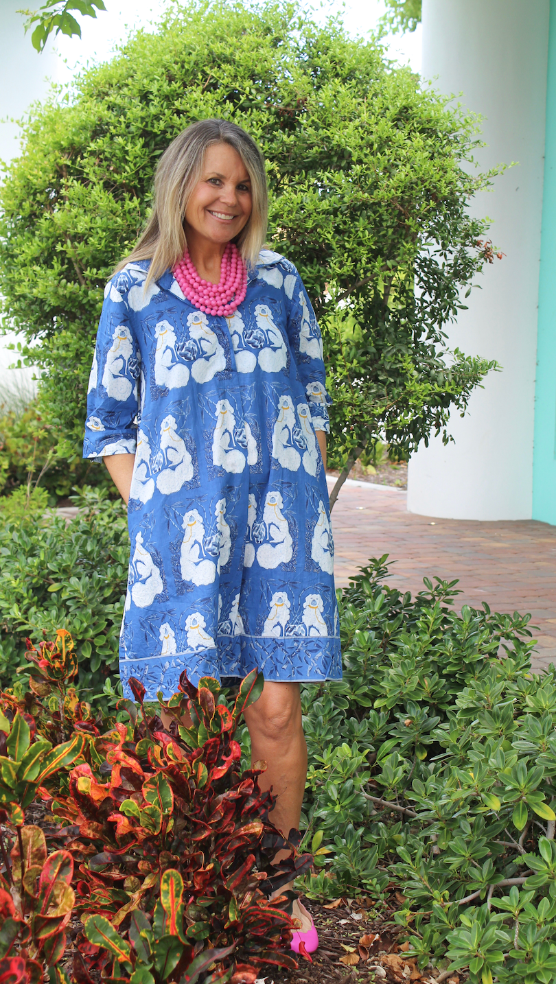 Delray Dress | Staffy | Dark Blue image 2