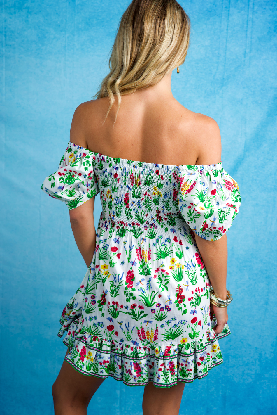 Poppy Short Dress | Wildflowers | Multi image 1