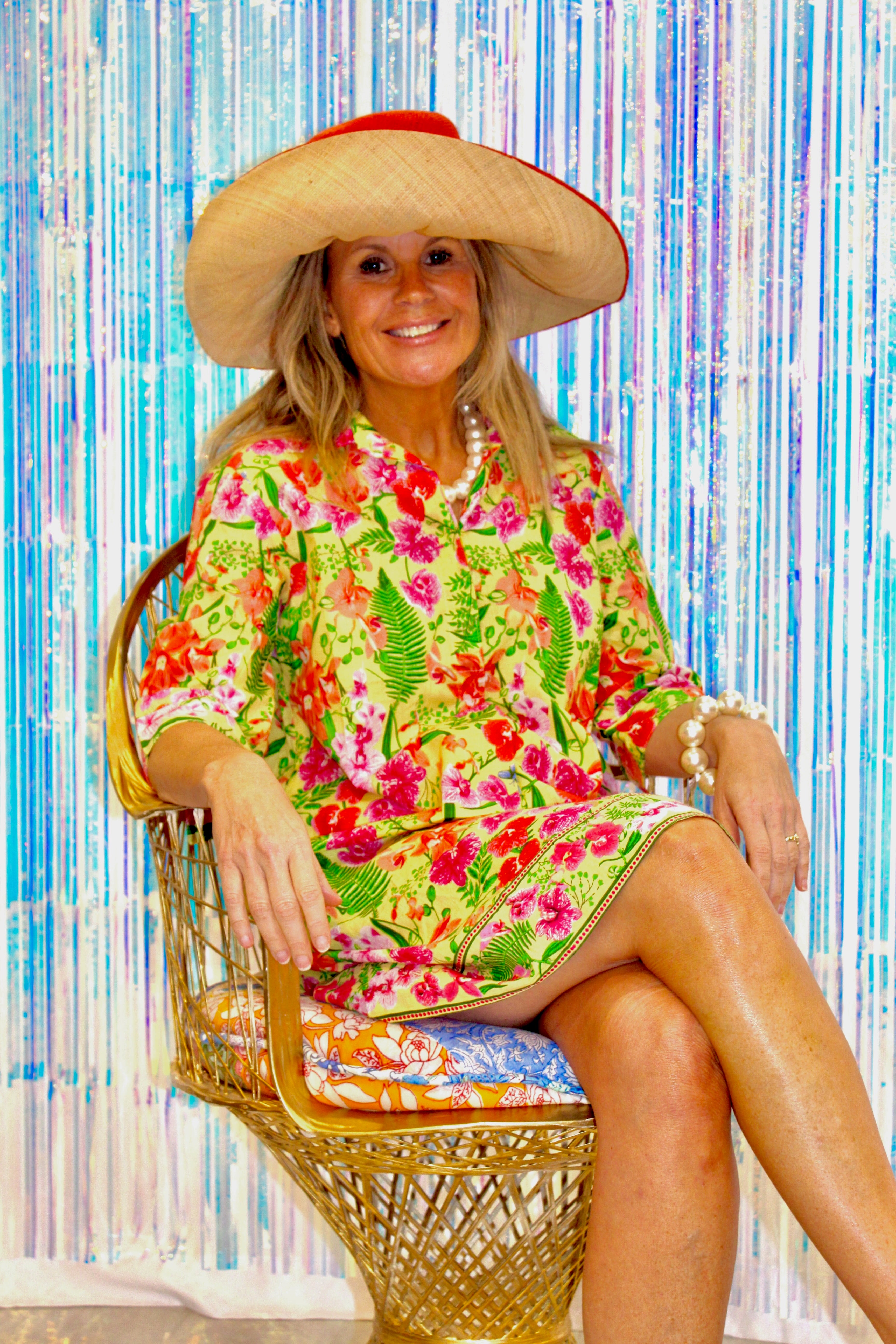 Delray Dress | Orchid | Yellow image 2