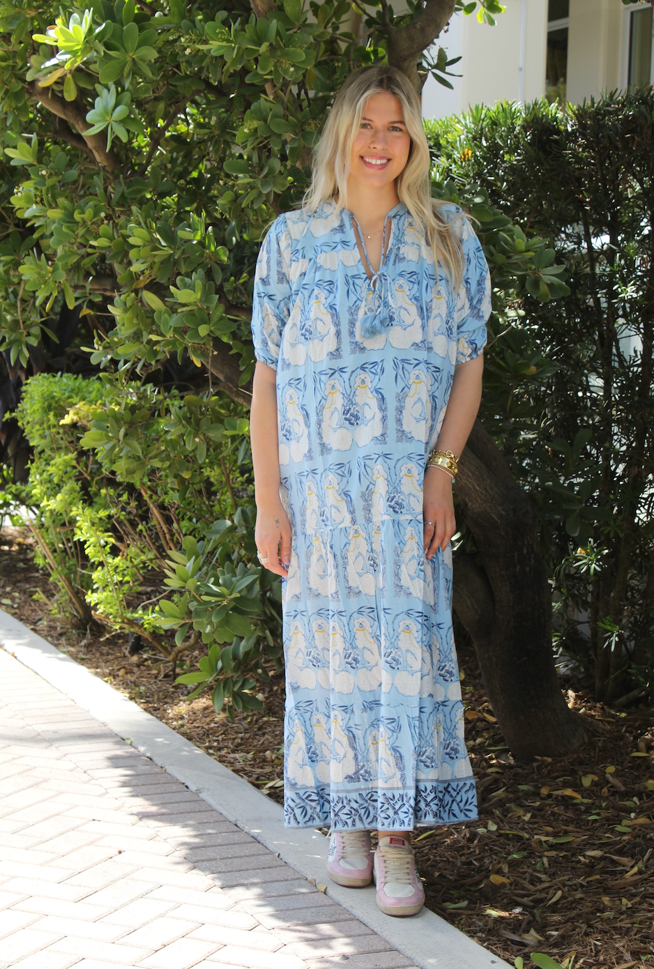 Evie Dress | Staffy | Light Blue image 1