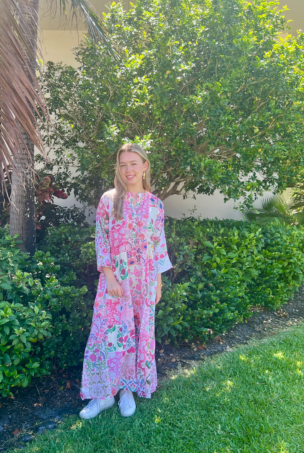 Long Kurta | Patchwork | Pink image 0