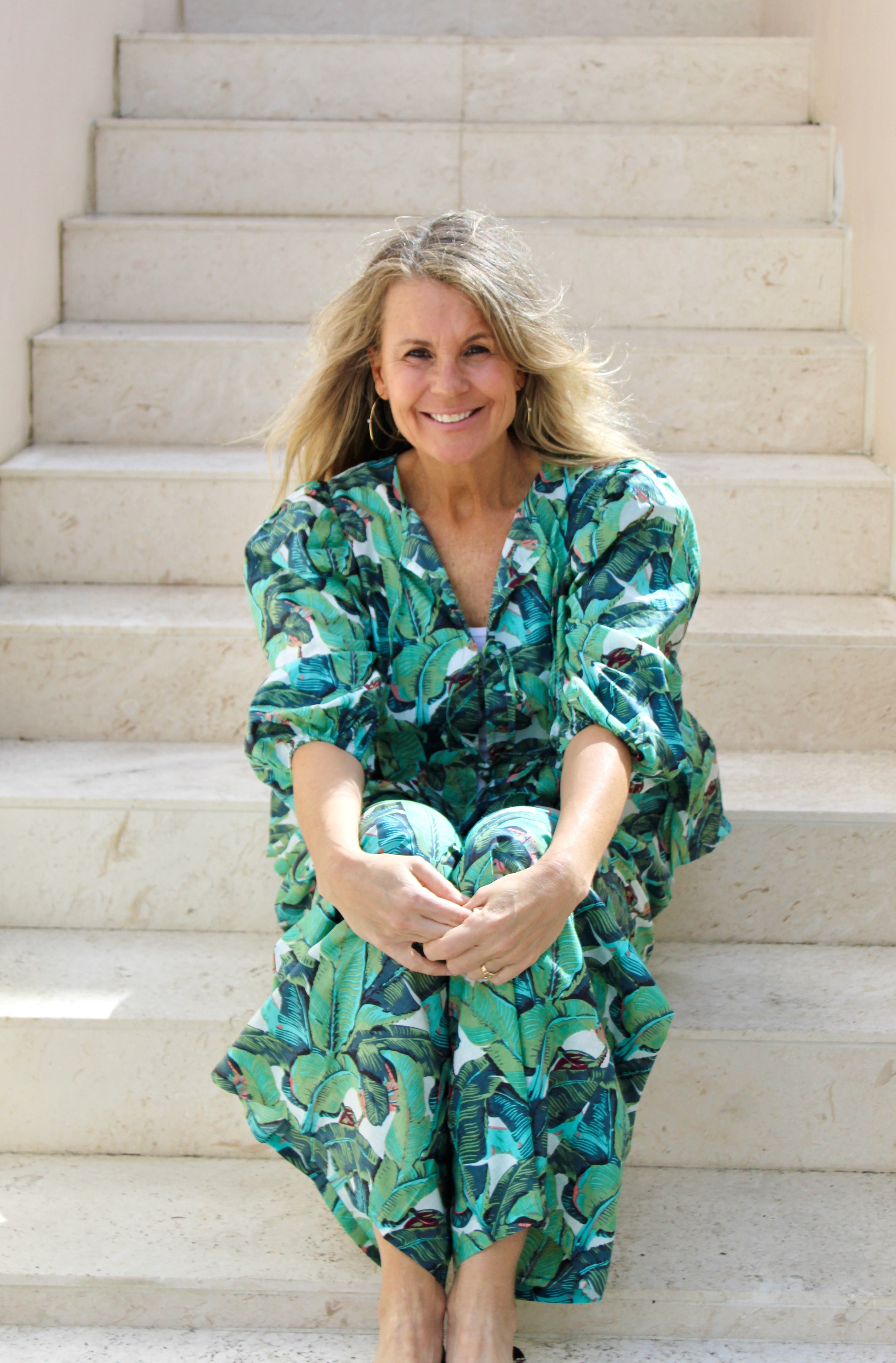 Delray Pant | Palm | Green image 0