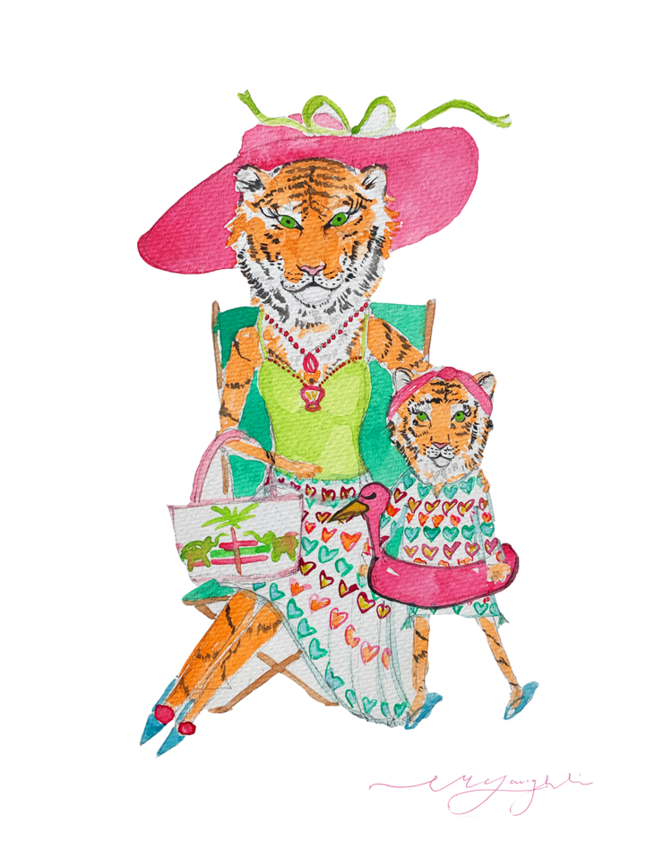 Print | Bathing Beauties | Mitzi and Lilly image 0