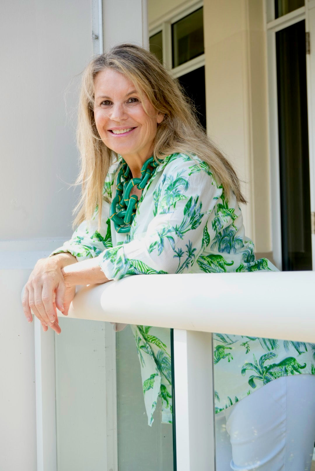 Boyfriend Shirt | Jungle Toile | Green