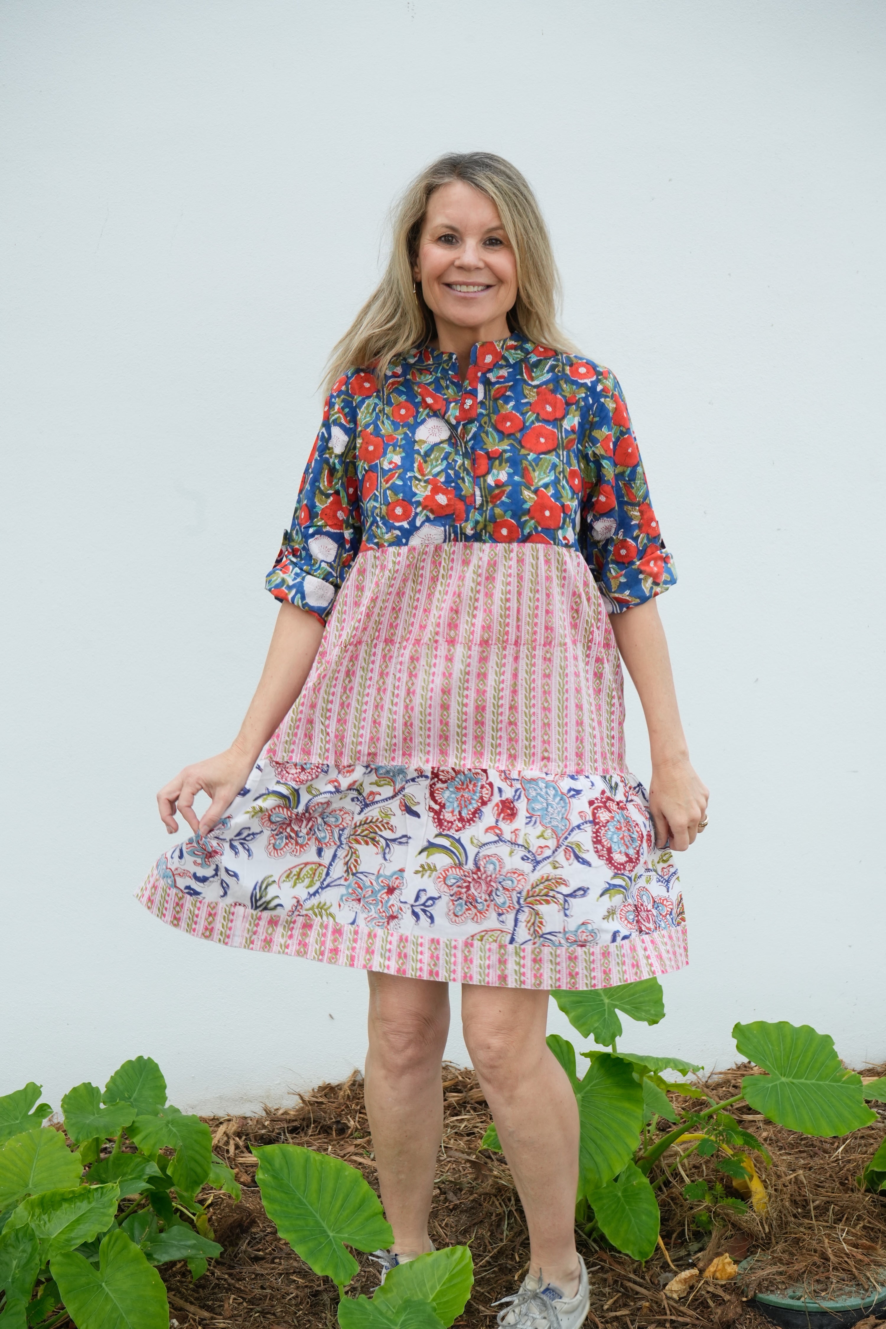 Willow Dress Short | Fall Floral | Red