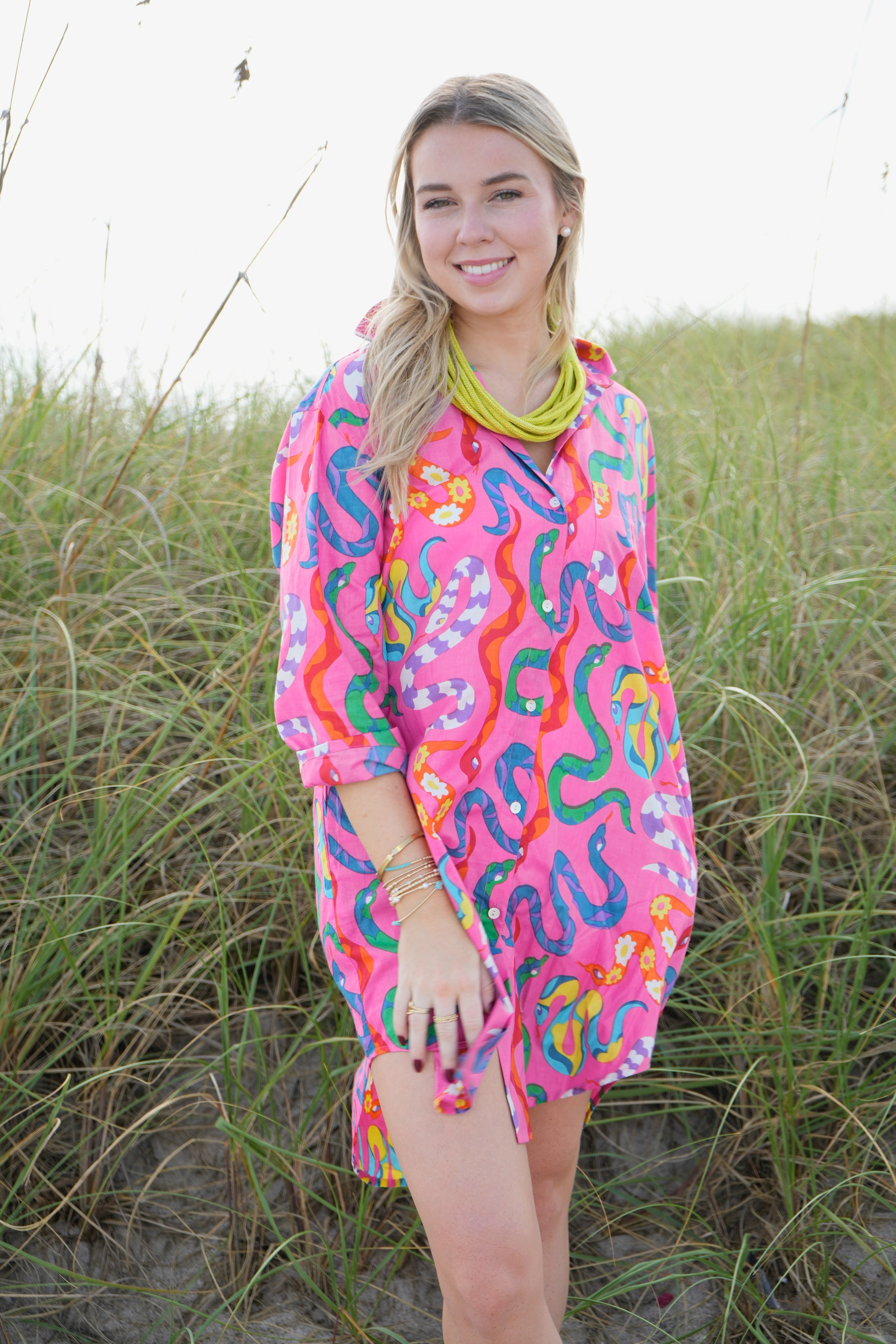 Boyfriend Dress | Party Snakes | Pink