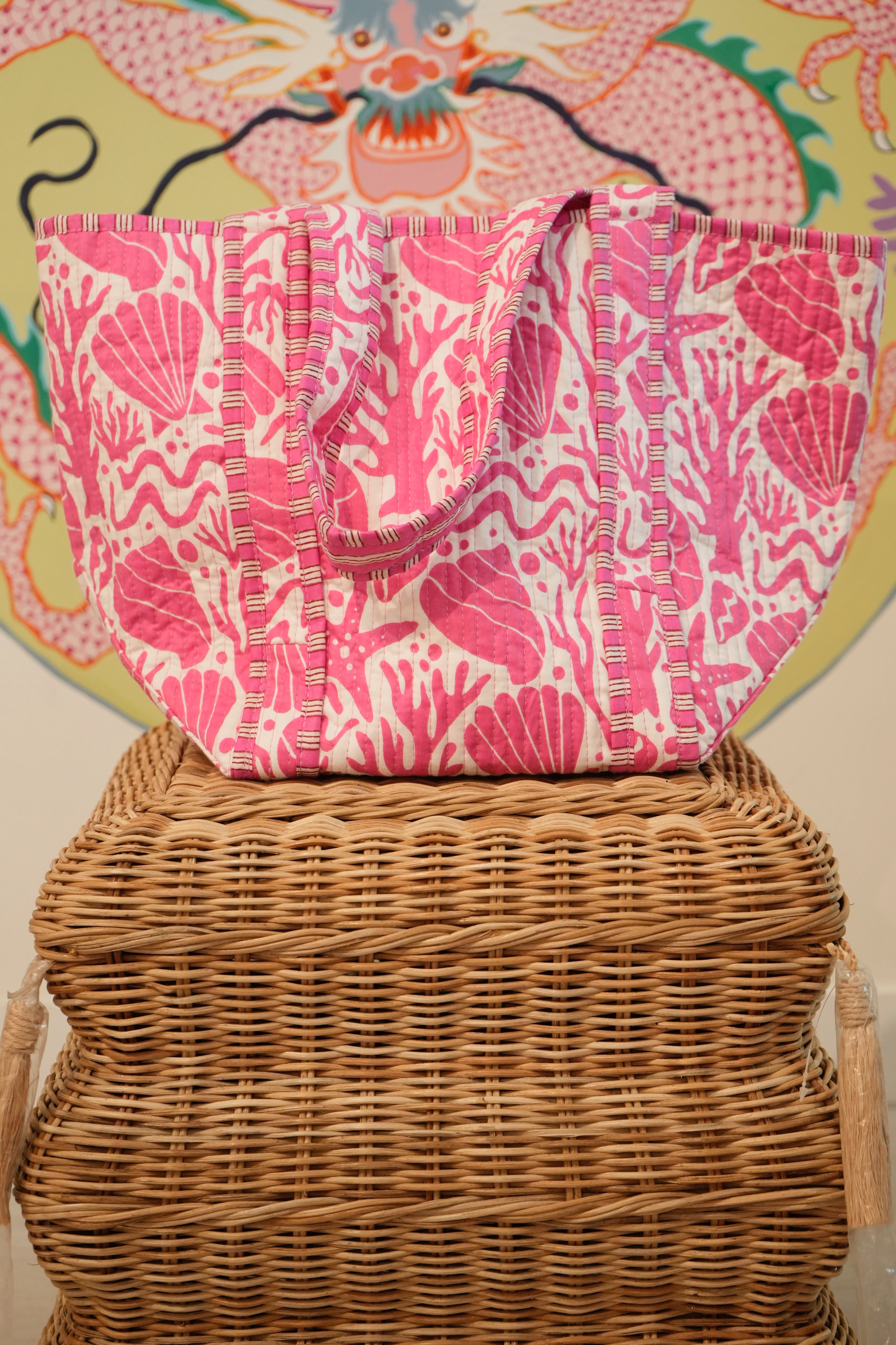 Large Tote | Seashells | Various Colors