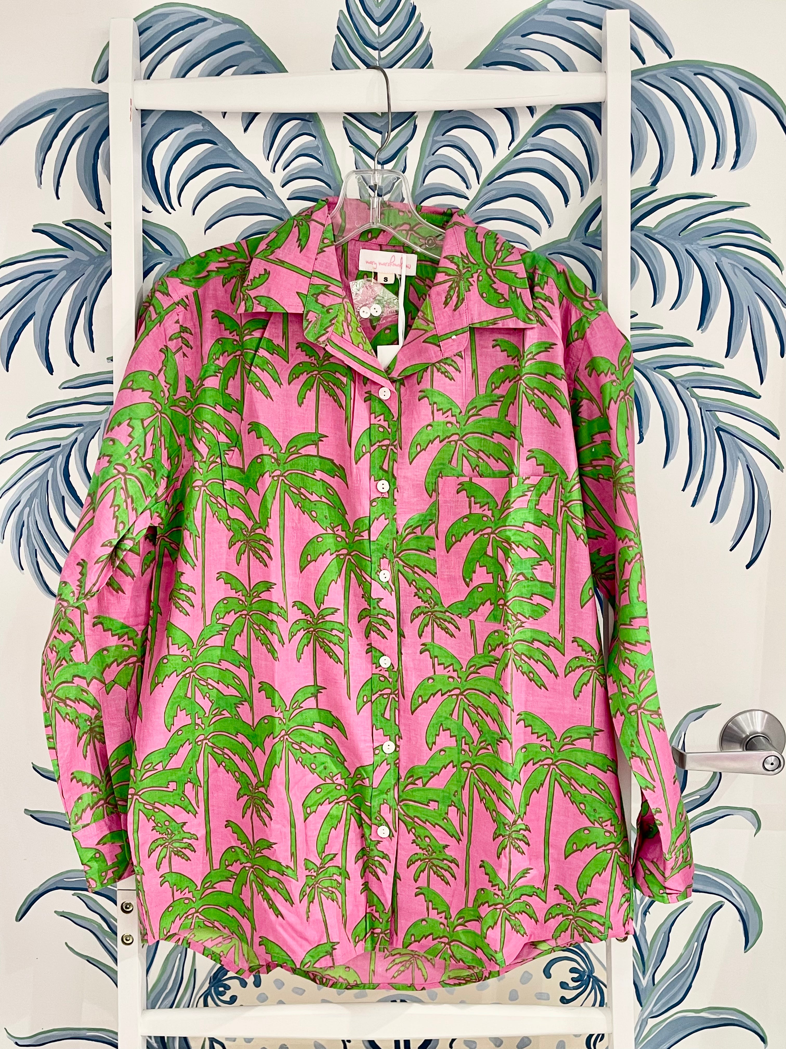 Boyfriend Shirt | Tropical Palm | Various Colors