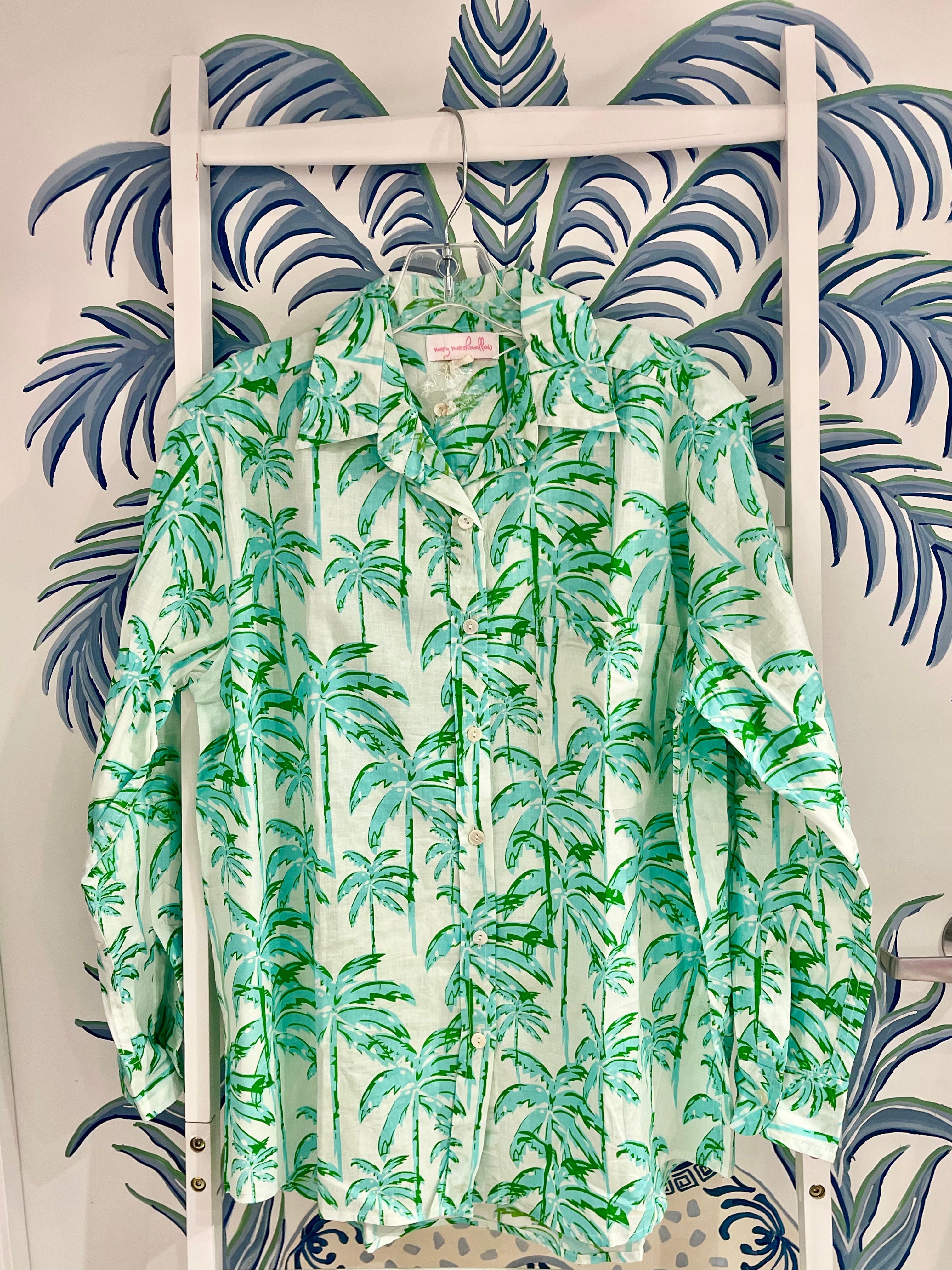 Boyfriend Shirt | Tropical Palm | Various Colors