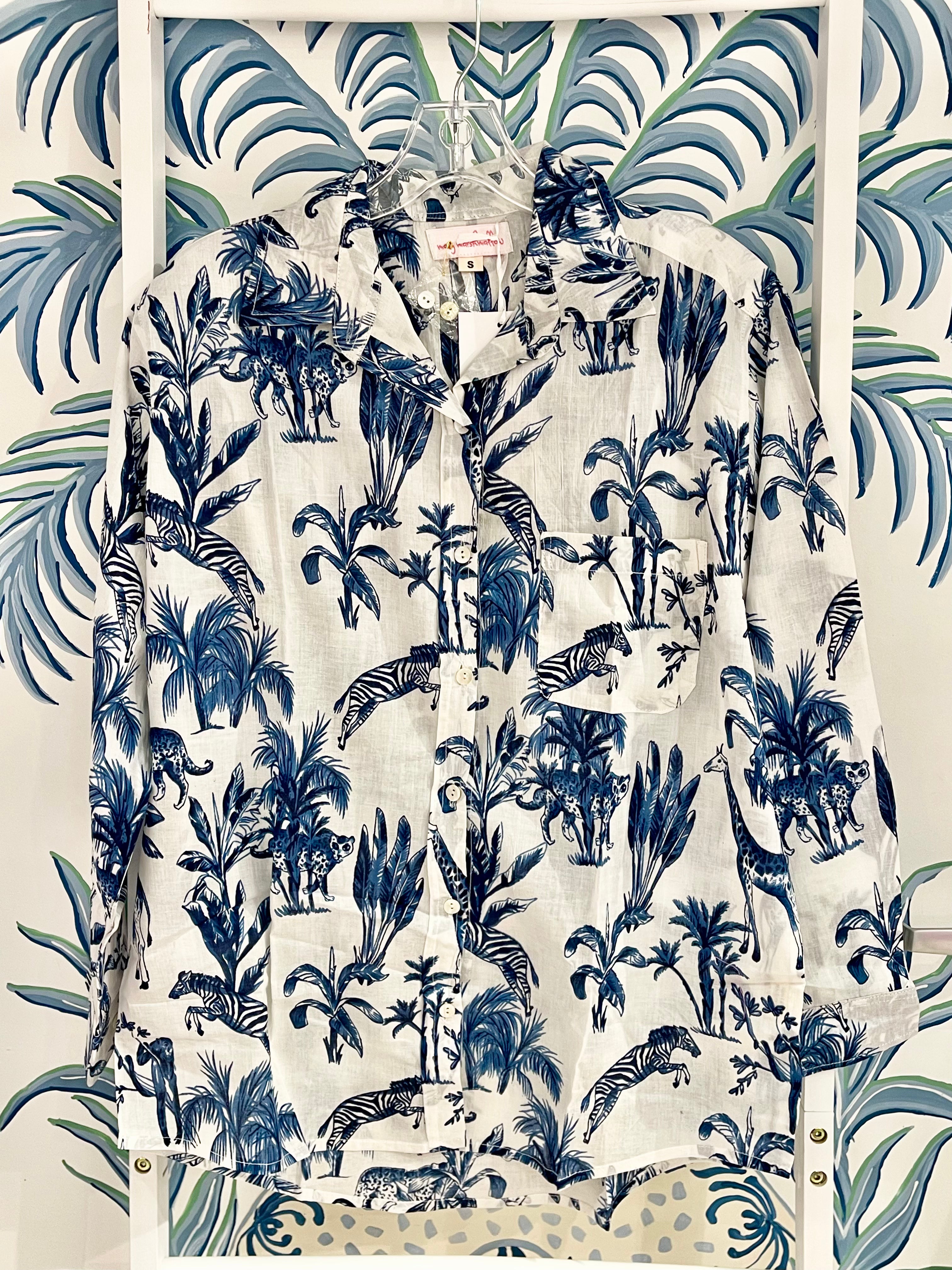 Boyfriend Shirt | Jungle Toile | Various Colors