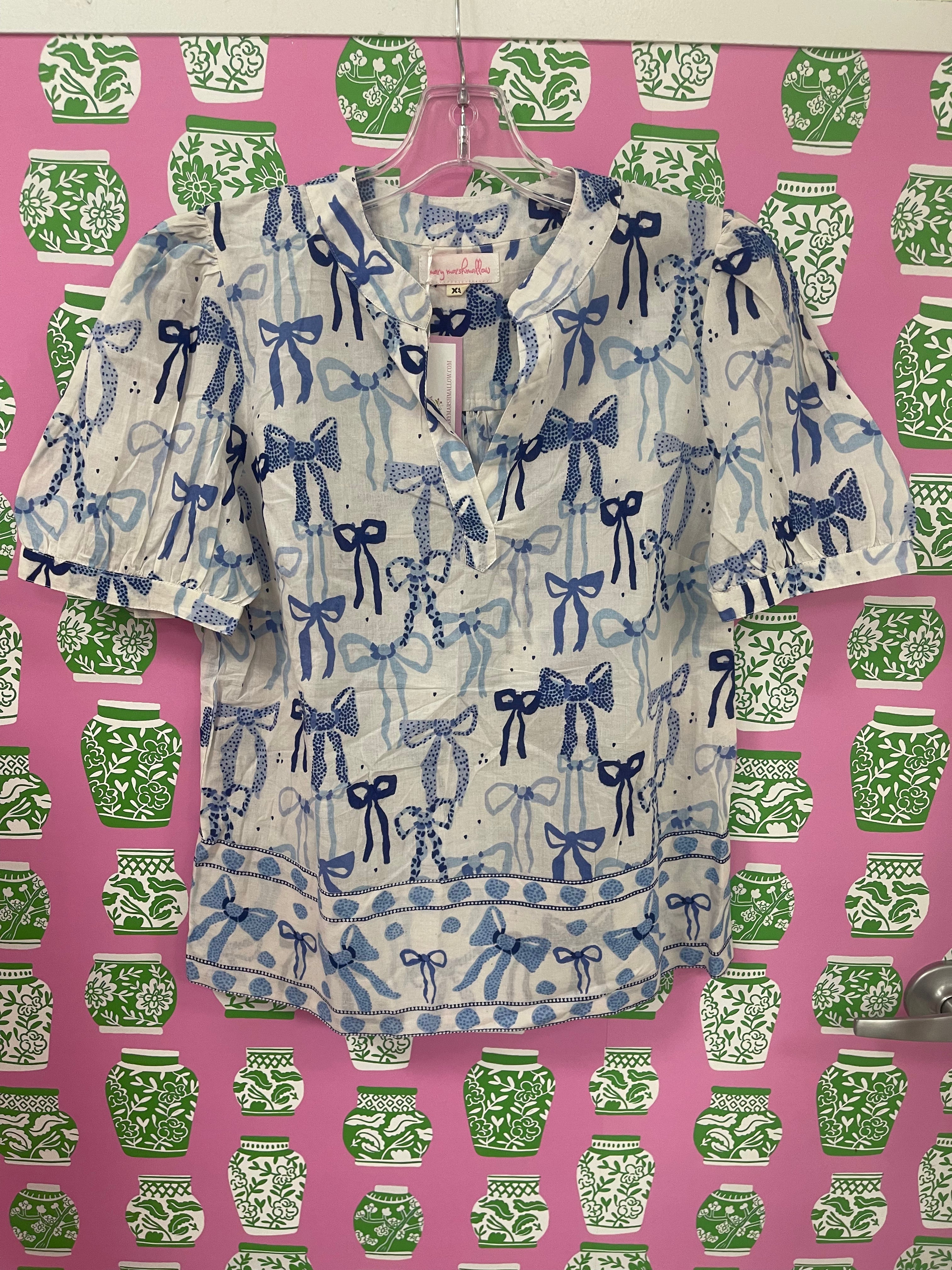 Maine Shirt | Bows | Blue
