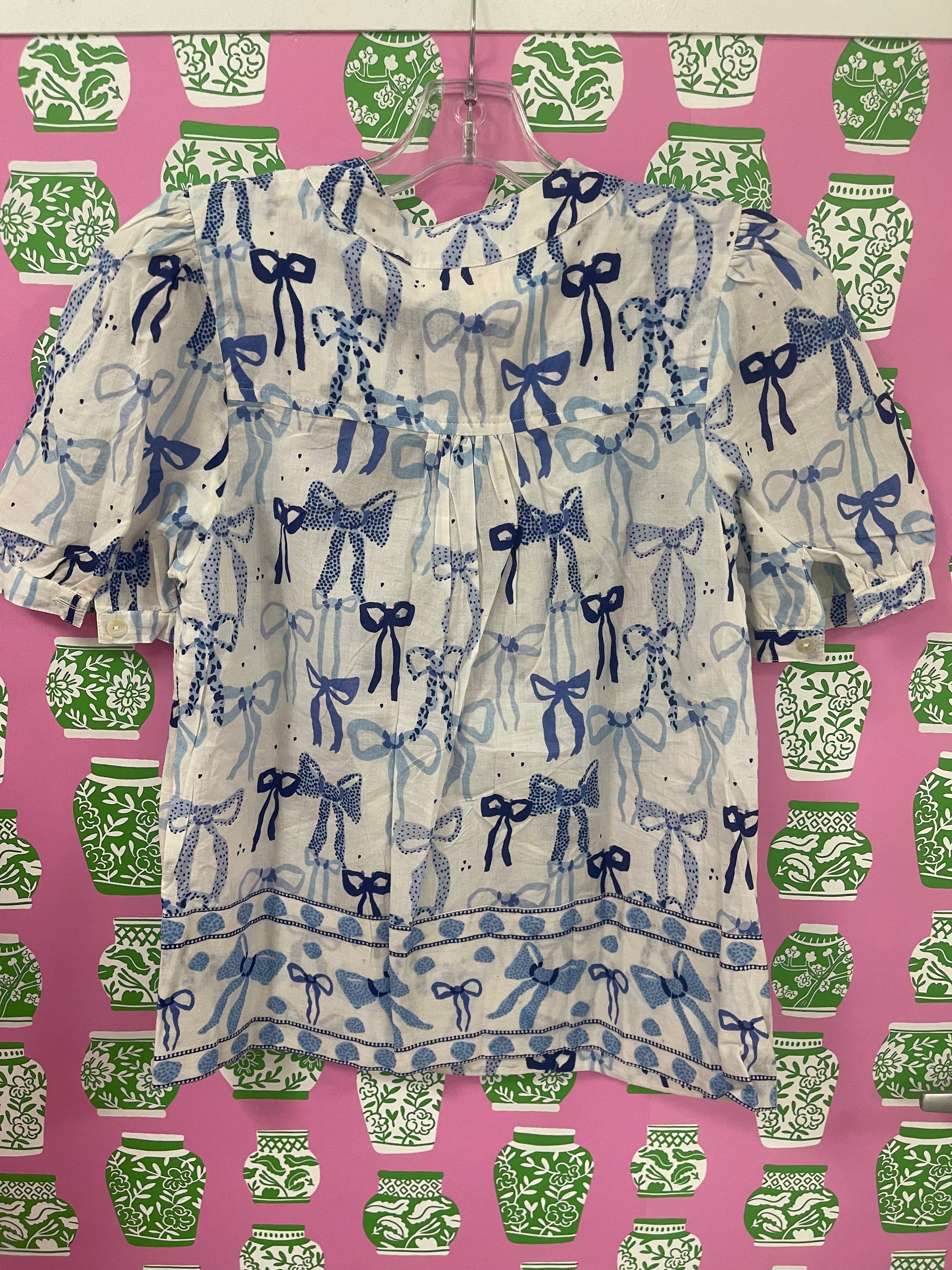 Maine Shirt | Bows | Blue
