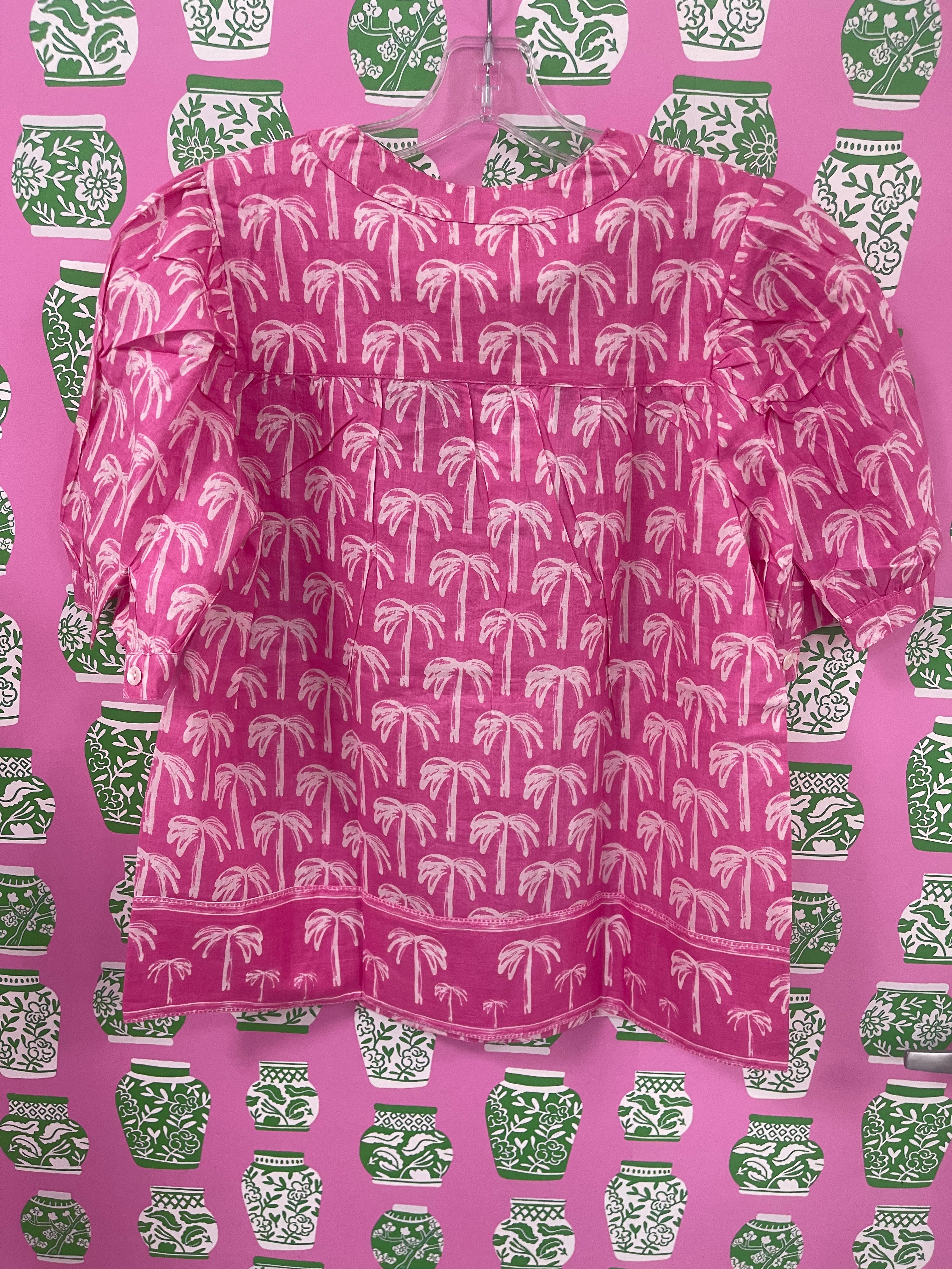 Maine Shirt | Tropical Palm | Pink