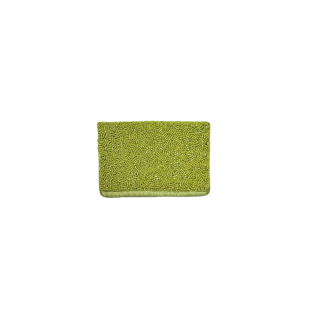 Beaded F**K Card Holder | Assorted Sizes | Lime/Pink image 2