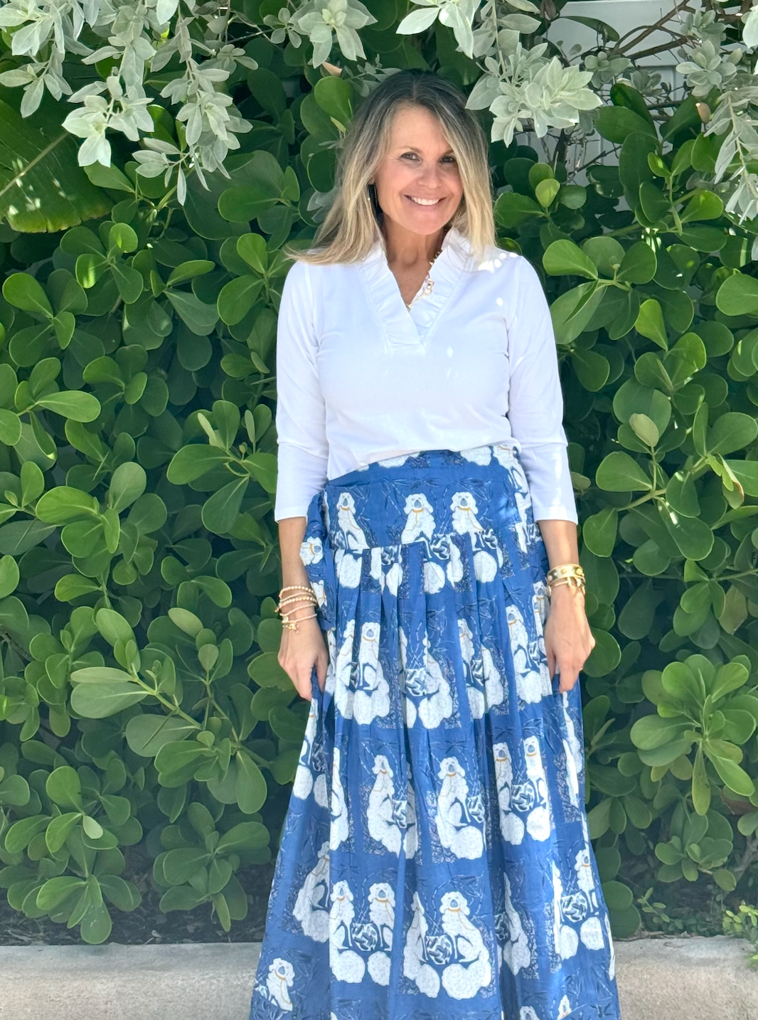 Long Party Skirt | Staffy | Dark Blue image 0