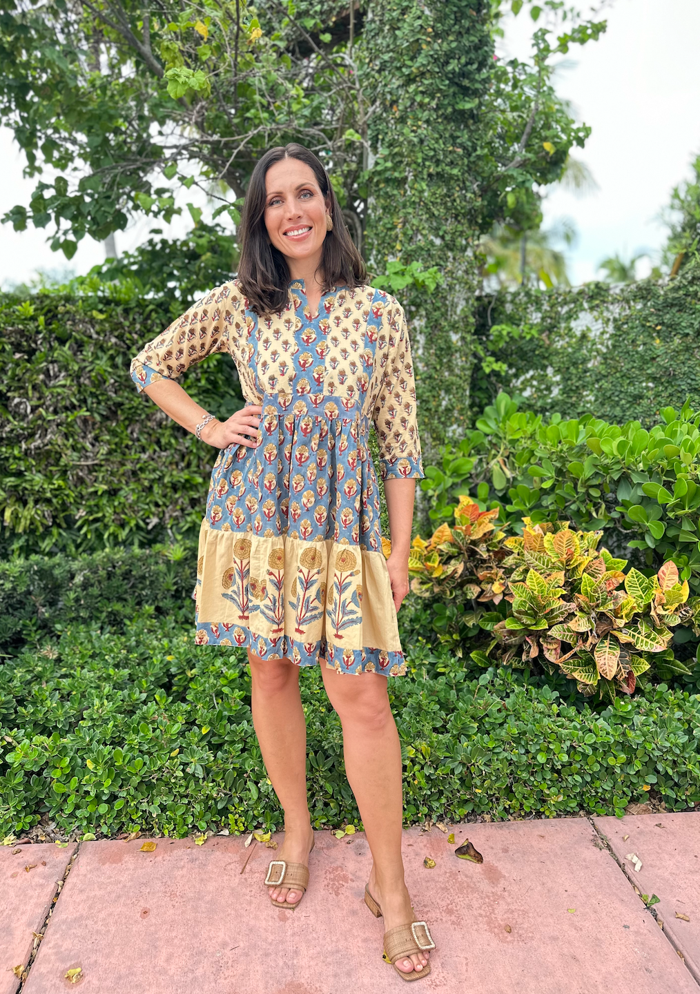 Willow Dress Short | Multi Floral | Fall image 0