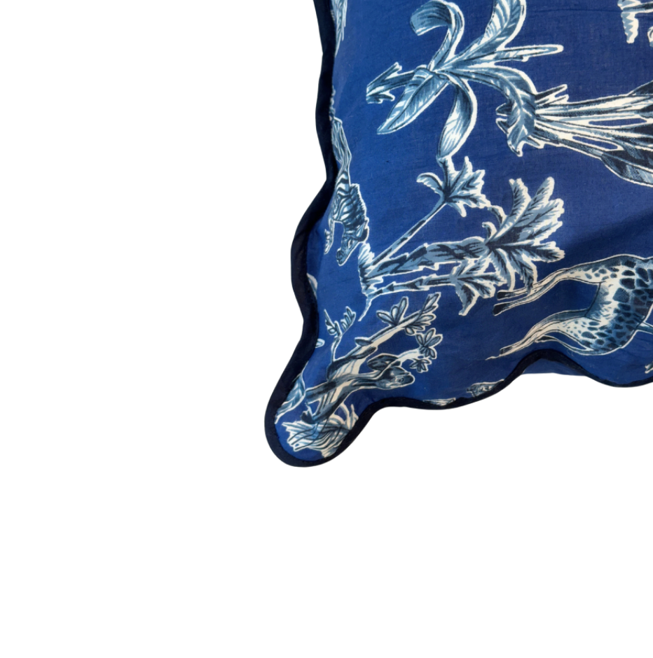 Pillow Sham | Jungle Toile | Navy | Assorted Sizes image 3