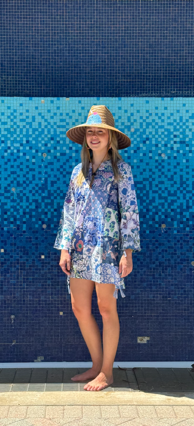 Classic Tunic | Patchwork | Blue image 1