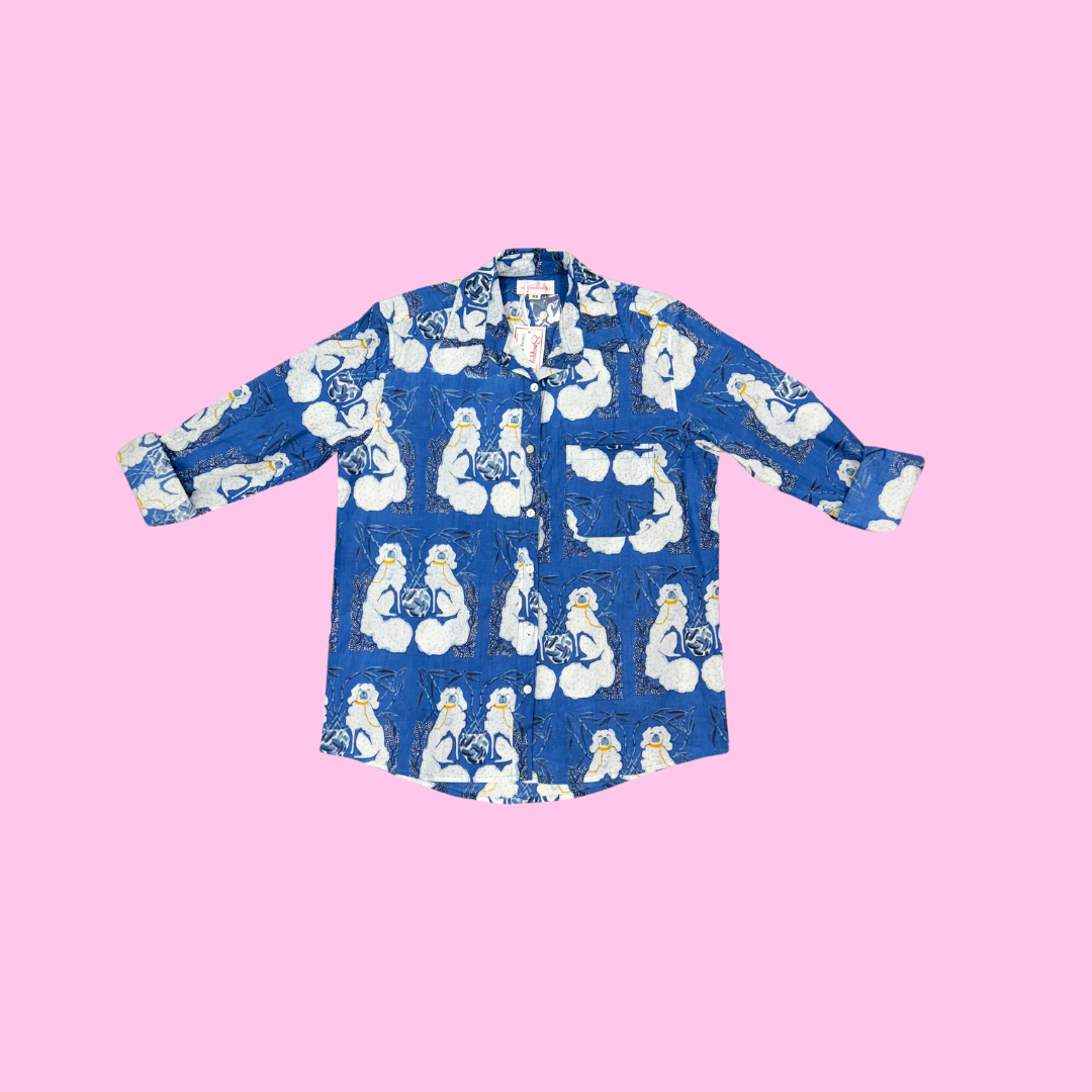 Boyfriend Shirt | Staffy | Dark Blue image 0