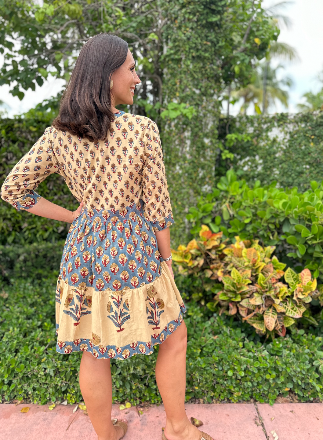 Willow Dress Short | Multi Floral | Fall image 1