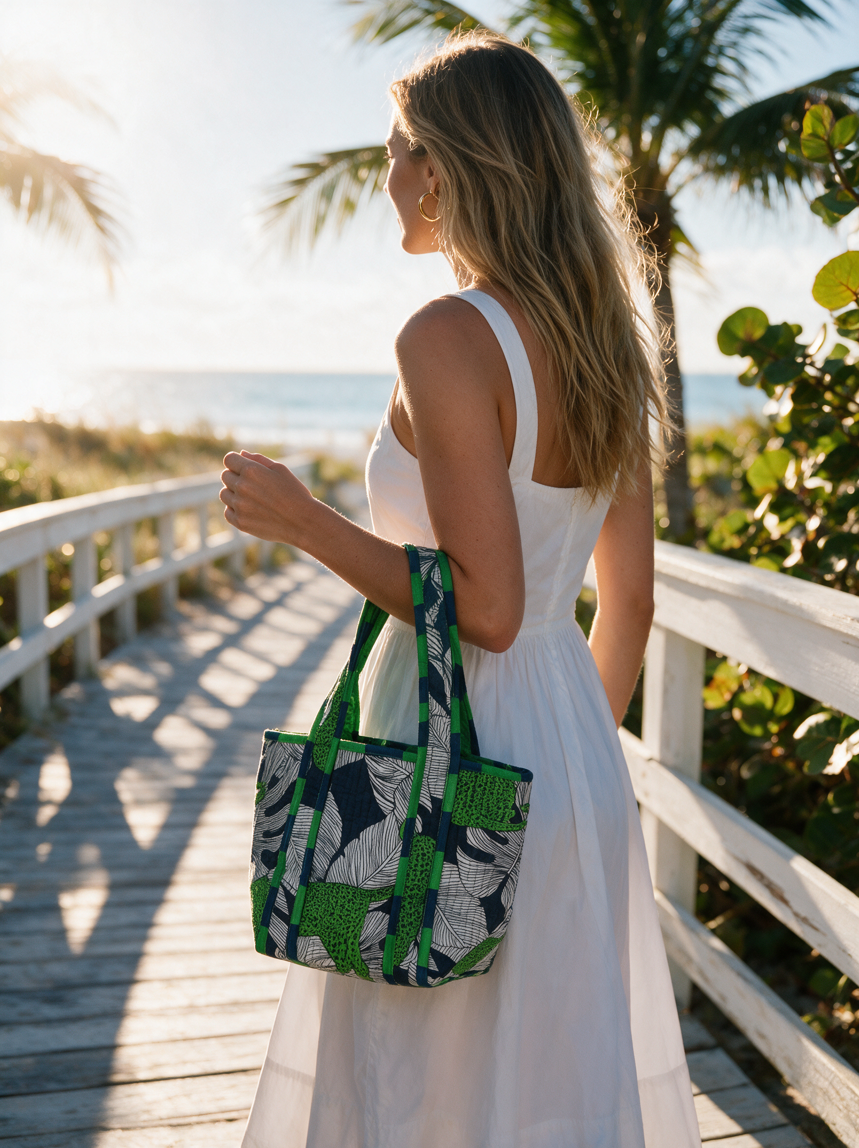 Small Tote | Jungle Jag | Green